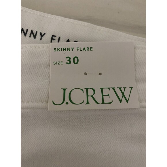 J.Crew Skinny flare jean in white wash New Size 30 - Picture 5 of 9